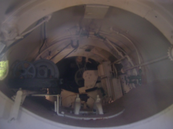 inside of Simon Lake submarine