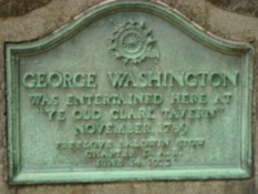 Geo Washington plaque
